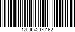 Código de barras (EAN, GTIN, SKU, ISBN): '1200043070162'