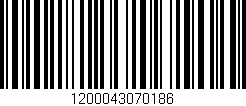 Código de barras (EAN, GTIN, SKU, ISBN): '1200043070186'