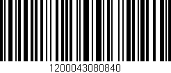 Código de barras (EAN, GTIN, SKU, ISBN): '1200043080840'