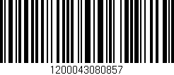 Código de barras (EAN, GTIN, SKU, ISBN): '1200043080857'