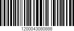 Código de barras (EAN, GTIN, SKU, ISBN): '1200043080888'