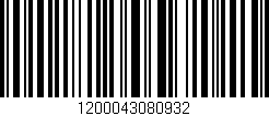 Código de barras (EAN, GTIN, SKU, ISBN): '1200043080932'