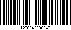 Código de barras (EAN, GTIN, SKU, ISBN): '1200043080949'