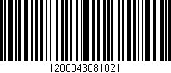Código de barras (EAN, GTIN, SKU, ISBN): '1200043081021'