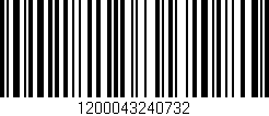 Código de barras (EAN, GTIN, SKU, ISBN): '1200043240732'