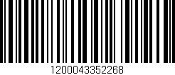 Código de barras (EAN, GTIN, SKU, ISBN): '1200043352268'