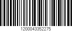 Código de barras (EAN, GTIN, SKU, ISBN): '1200043352275'