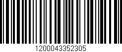 Código de barras (EAN, GTIN, SKU, ISBN): '1200043352305'