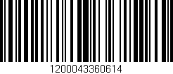 Código de barras (EAN, GTIN, SKU, ISBN): '1200043360614'