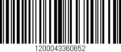 Código de barras (EAN, GTIN, SKU, ISBN): '1200043360652'