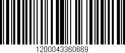 Código de barras (EAN, GTIN, SKU, ISBN): '1200043360669'