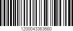 Código de barras (EAN, GTIN, SKU, ISBN): '1200043363660'
