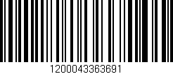 Código de barras (EAN, GTIN, SKU, ISBN): '1200043363691'