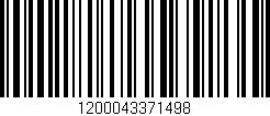 Código de barras (EAN, GTIN, SKU, ISBN): '1200043371498'