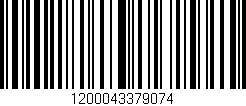 Código de barras (EAN, GTIN, SKU, ISBN): '1200043379074'
