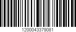 Código de barras (EAN, GTIN, SKU, ISBN): '1200043379081'
