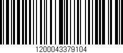 Código de barras (EAN, GTIN, SKU, ISBN): '1200043379104'