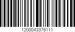 Código de barras (EAN, GTIN, SKU, ISBN): '1200043379111'