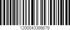 Código de barras (EAN, GTIN, SKU, ISBN): '1200043398679'