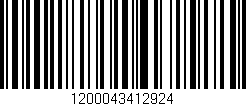 Código de barras (EAN, GTIN, SKU, ISBN): '1200043412924'