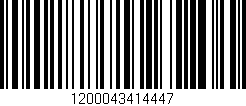 Código de barras (EAN, GTIN, SKU, ISBN): '1200043414447'