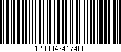 Código de barras (EAN, GTIN, SKU, ISBN): '1200043417400'