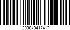 Código de barras (EAN, GTIN, SKU, ISBN): '1200043417417'