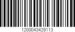 Código de barras (EAN, GTIN, SKU, ISBN): '1200043429113'