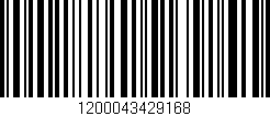 Código de barras (EAN, GTIN, SKU, ISBN): '1200043429168'