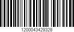 Código de barras (EAN, GTIN, SKU, ISBN): '1200043429328'