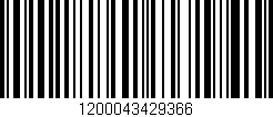 Código de barras (EAN, GTIN, SKU, ISBN): '1200043429366'