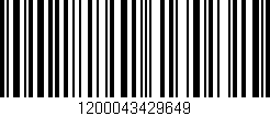 Código de barras (EAN, GTIN, SKU, ISBN): '1200043429649'