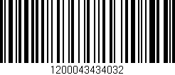 Código de barras (EAN, GTIN, SKU, ISBN): '1200043434032'