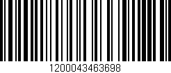 Código de barras (EAN, GTIN, SKU, ISBN): '1200043463698'