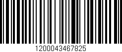 Código de barras (EAN, GTIN, SKU, ISBN): '1200043467825'