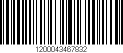 Código de barras (EAN, GTIN, SKU, ISBN): '1200043467832'