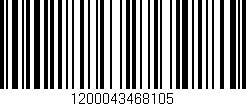 Código de barras (EAN, GTIN, SKU, ISBN): '1200043468105'