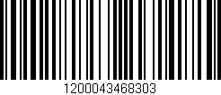 Código de barras (EAN, GTIN, SKU, ISBN): '1200043468303'