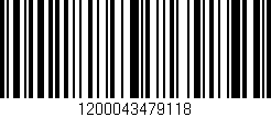 Código de barras (EAN, GTIN, SKU, ISBN): '1200043479118'