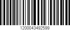Código de barras (EAN, GTIN, SKU, ISBN): '1200043492599'