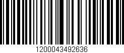 Código de barras (EAN, GTIN, SKU, ISBN): '1200043492636'