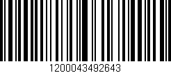 Código de barras (EAN, GTIN, SKU, ISBN): '1200043492643'