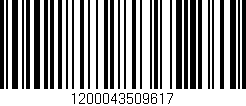 Código de barras (EAN, GTIN, SKU, ISBN): '1200043509617'