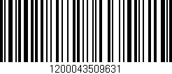 Código de barras (EAN, GTIN, SKU, ISBN): '1200043509631'