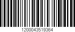 Código de barras (EAN, GTIN, SKU, ISBN): '1200043519364'