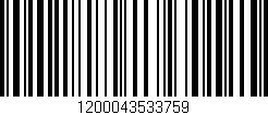 Código de barras (EAN, GTIN, SKU, ISBN): '1200043533759'