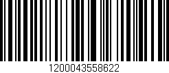 Código de barras (EAN, GTIN, SKU, ISBN): '1200043558622'