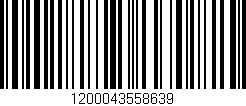Código de barras (EAN, GTIN, SKU, ISBN): '1200043558639'