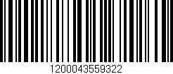 Código de barras (EAN, GTIN, SKU, ISBN): '1200043559322'