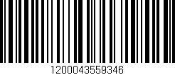 Código de barras (EAN, GTIN, SKU, ISBN): '1200043559346'